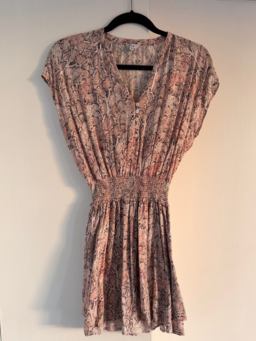 Rails Snakeskin Print Mini Dress